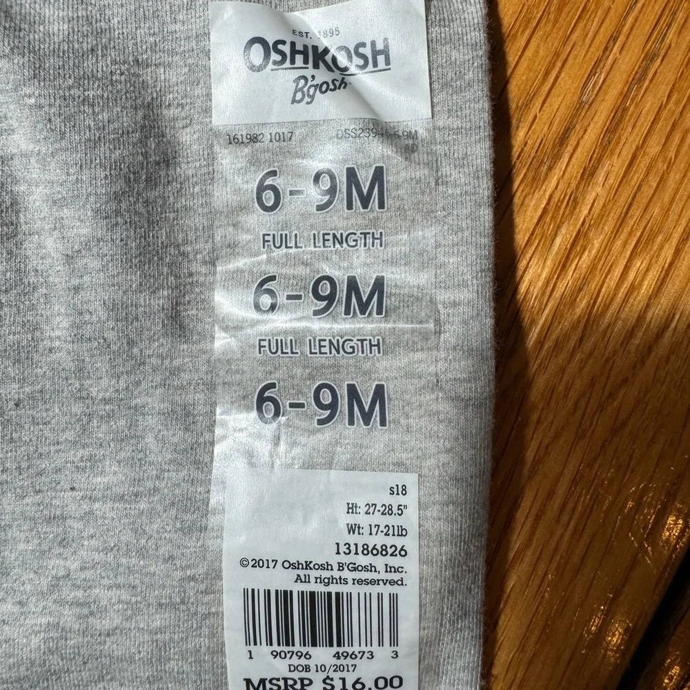 Cloud Island & Osh Kosh 2 pc One pc Jump suit 3-6 Months,Leggings 6-9 Mo… - Picture 3 of 9